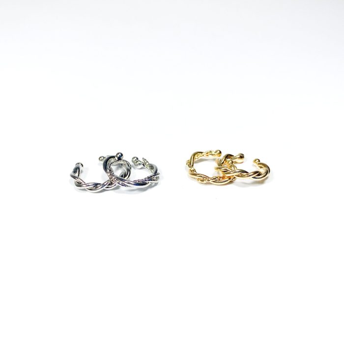 Piercing de fio torcido em ródio