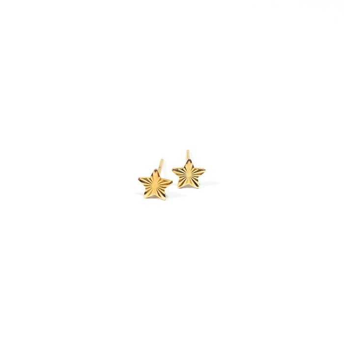 Brinco de estrela dourado