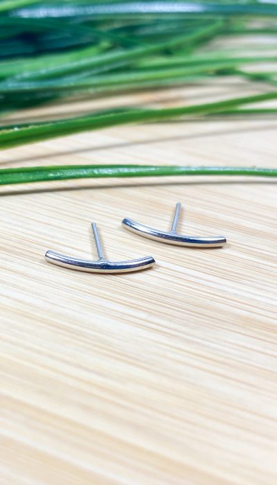 Brinco era hook tamanho médio em ródio - Image 2