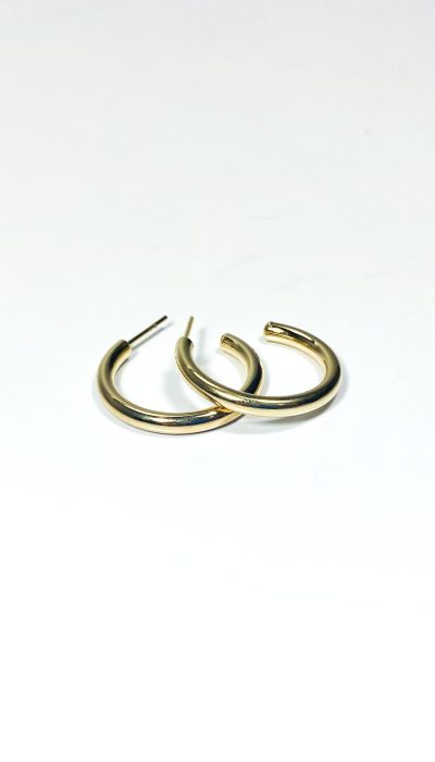 Brinco de argola dourado